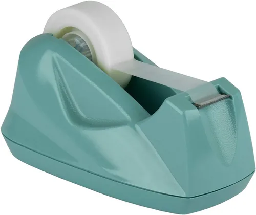Vista 13 de Acrimet Dispensador de cinta de escritorio prémium con base antideslizante (resistente) (color rosa)