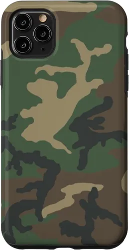 Vista 13 de Funda M81 Woodland Camouflage para iPhone 17