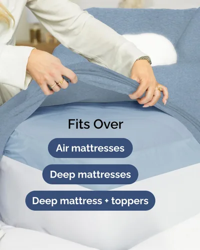 Vista 524 de Extra Deep Twin XL Sheet Set - 3 Piece College Dorm Room - White 01-Blanco