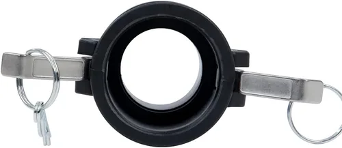 Vista 5 de 2 piezas de accesorios de bloqueo de leva de polietileno (parte B) de manguera de leva y ranura, adaptador macho x rosca NPT hembra accesorios