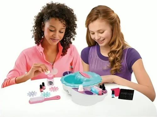 Vista 7 de Cra-Z-Art Shimmer 'N Sparkle The Real Ultimate Nail Spa Spa de uñas 5 en 1, secador de uñas estilo salón, 5 ajustes de masaje, a partir de 8 años
