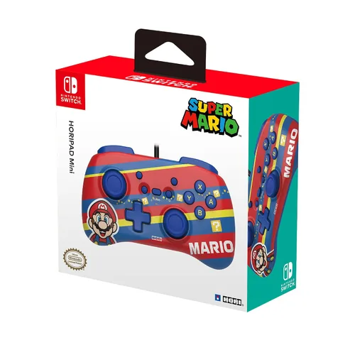 Vista 2 de HORI Nintendo Switch HORIPAD Mini (Mario) Wired Controller Pad - Officially Licensed By Nintendo