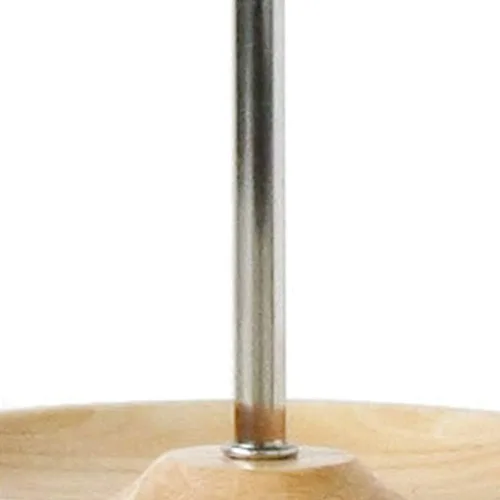 Vista 6 de Soporte de secado de decantador de vino con cabeza de silicona para evitar arañazos, estante desmontable con base de captura de goteo de madera