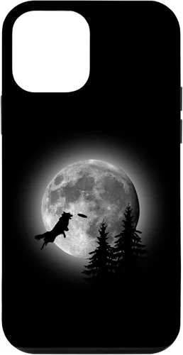 Vista 16 de Border Collie Catching Frisbee Moon Case for iPhone 16