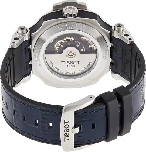 Vista 3 de Tissot T-Race - Reloj deportivo de acero inoxidable para hombre, color negro, azul T1154071704100, Negro azul