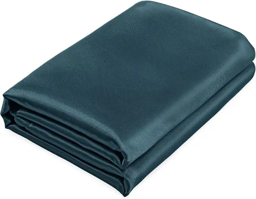 Vista 30 de Homiest Sábana bajera ajustable de satén azul bebé, tamaño individual, bolsillo profundo, ropa de cama lujosa y ultrasuave