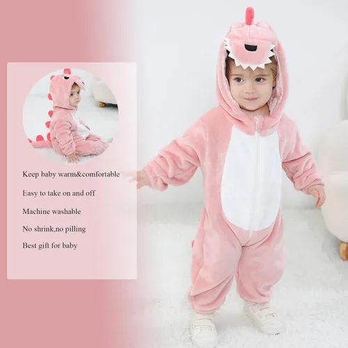 Vista 6 de TONWHAR Disfraz unisex para bebé, traje de animal para niños pequeños y niños