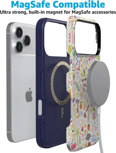 Vista 8 de Casely Funda para iPhone 17 Pro Max Todas las cosas divertidas Diversión en días laborables Diseño protector audaz Compatible con MagSafe
