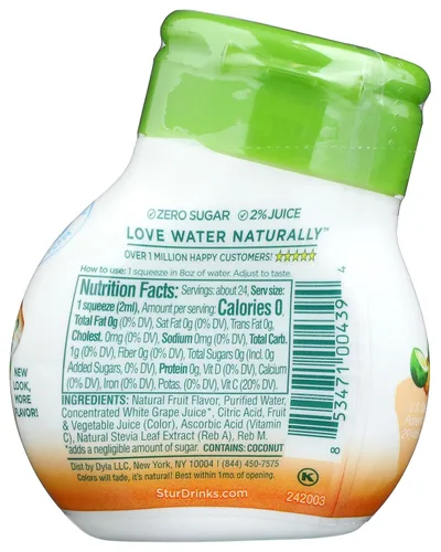 Vista 2 de Stur Mezcla de bebida de piña y agua de coco, 1.62 onzas