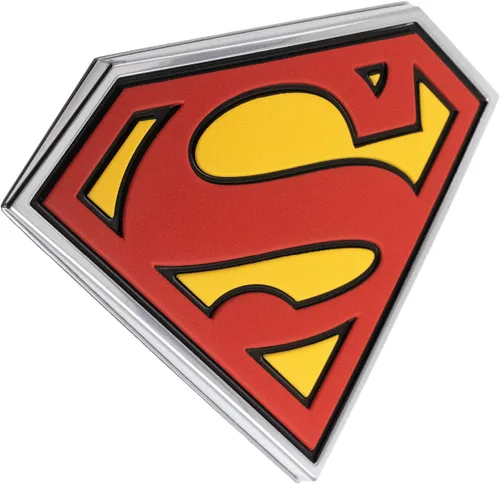 Vista 4 de Fan Emblems Insignia de coche 3D de Superman – Batman v Superman: El amanecer de la justicia (cromo negro)