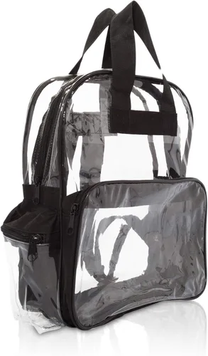 Vista 43 de DALIX Bolsas de mochila transparentes de plástico liso dorado