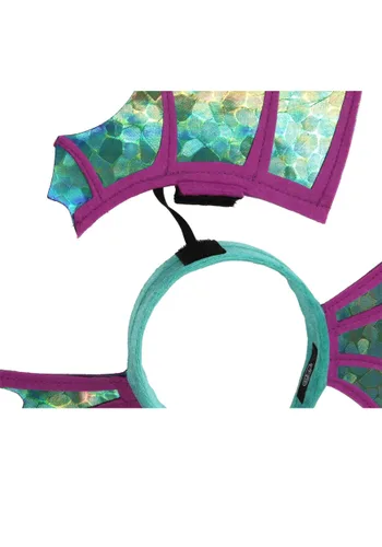 Vista 7 de Accesorio Diadema Aleta Brillante de Caballito de Mar Multicolor