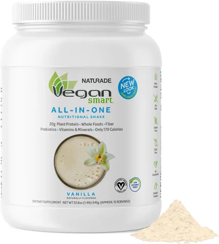 Vista 10 de Batido nutricional a base de plantas, vegano Vegan Smart, naturalmente saborizado y azucarado, sin GMO, proyecto verificado, 106912, 1, 1