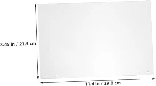 Vista 2 de 2 piezas de repuesto para el panel de la puerta de la máquina de palomitas de maíz, deflector protector de PVC engrosado, diseño profesional
