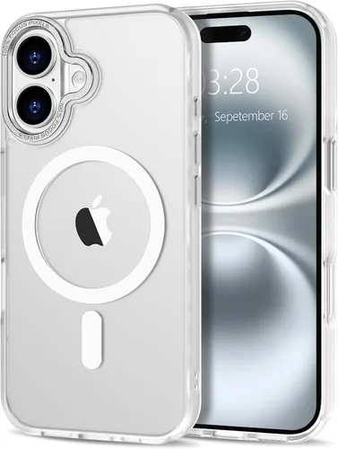 Vista 56 de Anuck - Funda magnética para iPhone 11 compatible con MagSafe, carcasa trasera mate translúcida dura, borde de TPU, delgada, resistente a impactos