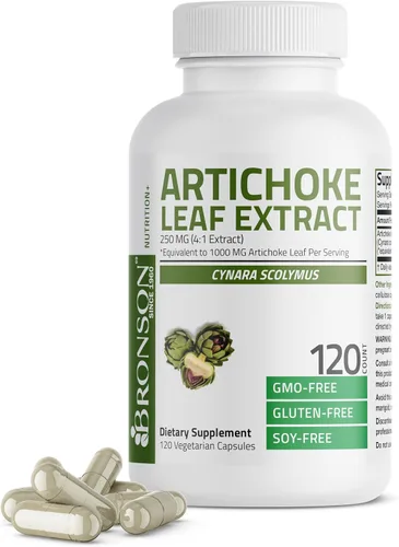 Vista 7 de Bronson Hoja de alcachofa extra fuerte apoya la digestión saludable función hepática saludable, sin OMG, 60 cápsulas vegetarianas