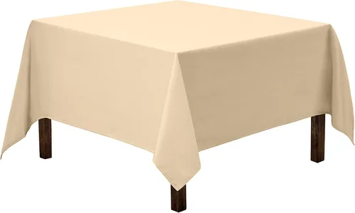 Vista 15 de Gee Di Moda Mantel cuadrado de 52 x 52 pulgadas, color verde manzana, de poliéster lavable, resistente, para mesas cuadradas o redondas pequeñas