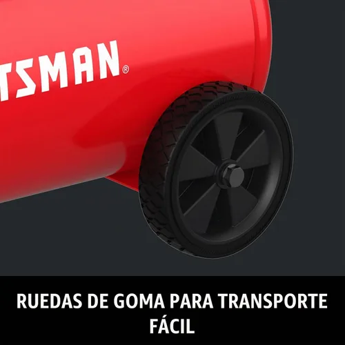 Vista 7 de CRAFTSMAN Compresor de aire de 8 galones sin aceite 1,8 HP presión máxima de 150 PSI tanque horizontal portátil
