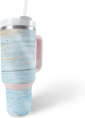 Vista 30 de MightySkins - Vaso con purpurina brillante compatible con Stanley The Quencher H2.0 FlowState de 40 onzas, Crazy Tikis, acabado protector y duradero