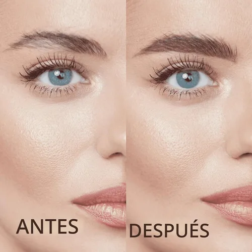 Vista 3 de EBIN NEW YORK Micro Lápiz de cejas negro natural Punta ultrafina para trazos precisos similares al cabello Define las cejas Cepillo suave