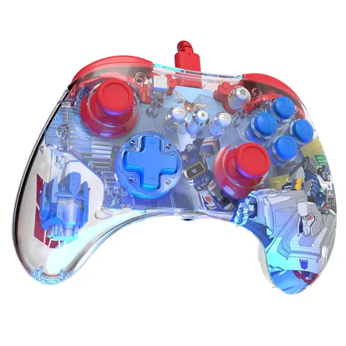 Vista 10 de PDP REALMz Wired Controller for Nintendo SwitchOLED - Transformers Rise of Beasts Optimus Prime City Battle