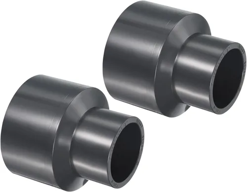 Vista 33 de PATIKIL UPVC Reductor de tubería de montaje de 1-1/2 "x 1" Socket Schedule 80, conector adaptador de acoplamiento recto, gris