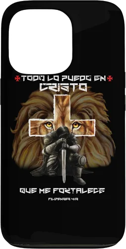 Vista 10 de Funda para iPhone 11 Pro Max Filipenses 4 13 Versos Biblicos English Regalos Cristianos