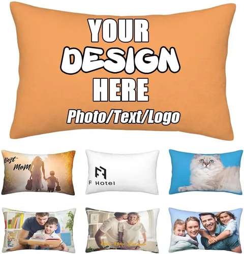 Vista 21 de Funda de almohada decorativa personalizada con foto de pareja, funda de cojín decorativo personalizada, fundas de almohada personalizadas