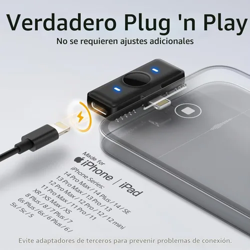 Vista 5 de Hingso Micrófono Lavalier inalámbrico para iPhone, Android, 48 khz, batería de 50 horas, cancelación de ruido, micrófono magnético para iPhone