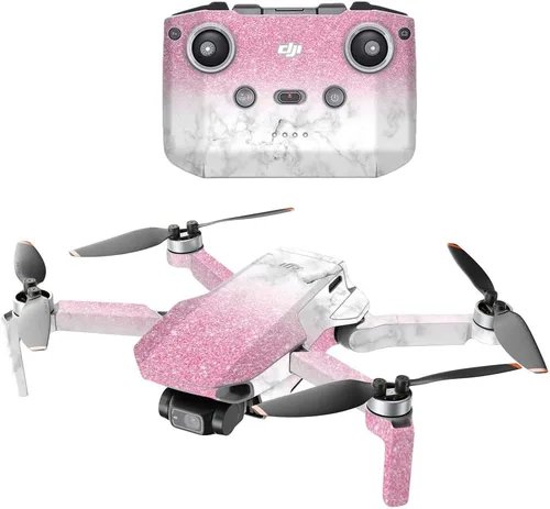 Vista 21 de MightySkins - Compatible con DJI Mini 2 Dron portátil – Mármol ámbar Funda protectora de vinilo duradera y única Fácil de aplicar, quitar