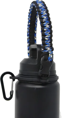 Vista 8 de One MissionX - Asa de cuerda paracord para botellas YETI Rambler de 46 onzas, 36 onzas, 26 onzas, 64 onzas, 18 onzas, 12 onzas, correa de transporte