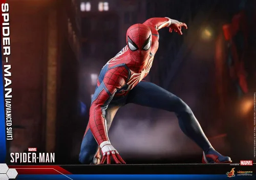 Vista 5 de Hot Toys Spider-Man Advanced Suit 1/6 Figura de sexta escala Marvel Video