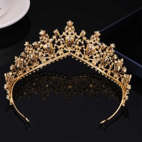 Vista 8 de Kamirola - Corona de reina y tiara corona de princesa para mujeres y niñas, diademas de cristal para novias, disfraces góticos de Halloween