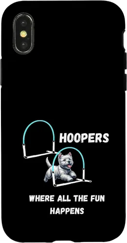 Vista 5 de iPhone 14 Pro Max Dog Agility - Dog Hoopers - toda la diversión pasa con Westie Case
