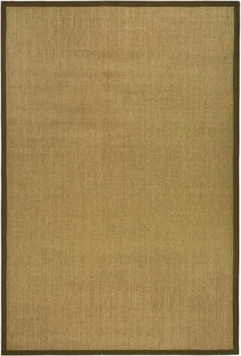 Vista 87 de Alfombra de sisal Safavieh, de color maíz y negro, tejida a mano, de la colección de fibras naturales; 5 x 8 pulgadas, NF441A, Tela, Gris / Gris