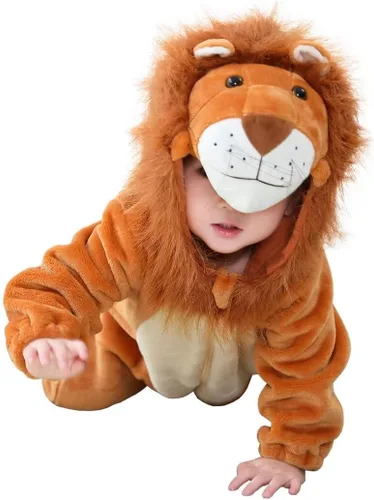 Vista 9 de OLLULL Disfraz de animal para bebé, traje unisex para niños pequeños, disfraz de Halloween Gato negro