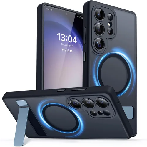 Vista 50 de CANSHN Funda diseñada para Samsung Galaxy A16-5G [protección completa de la cámara] [compatible con Magsafe] funda protectora trasera translúcida