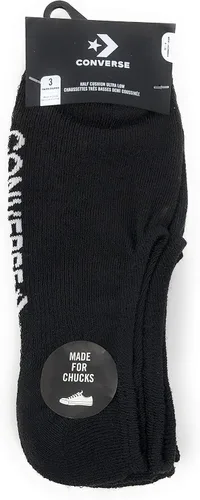 Vista 3 de Converse - Calcetines para hombre 3 unidades talla 6 12 Negro