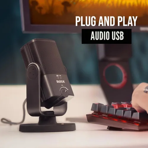 Vista 6 de RØDE NT-USB Mini Micrófono USB de condensador versátil de calidad de estudio con software gratuito para podcasting, streaming, juegos, producción