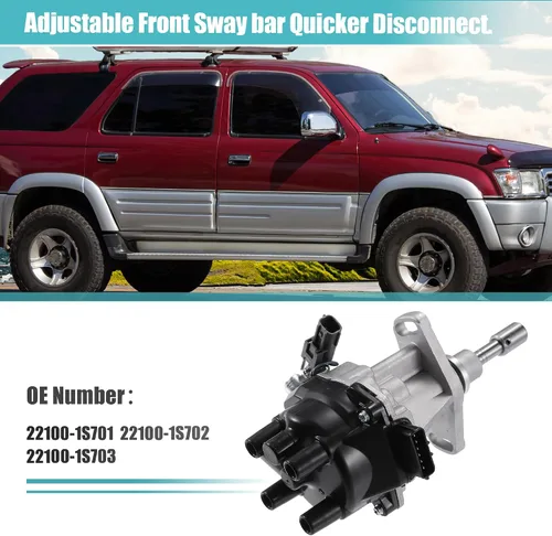 Vista 2 de X AUTOHAUX Distribuidor de encendido de reemplazo para Nissan D21 Hardbody Pickup 1996-1997 22100-1S701 22100-1S702 22100-1S703 con tapa y rotor