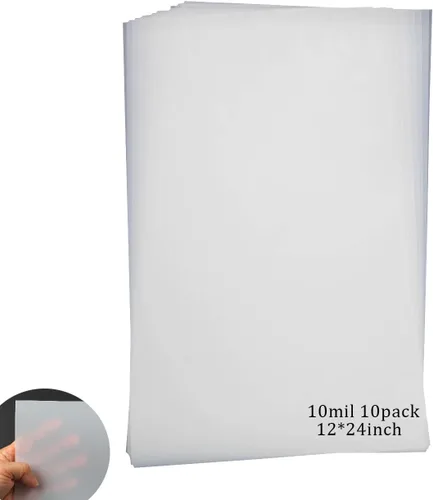 Vista 7 de EGOSKY 12 hojas de plantilla en blanco de 7 mil, 12 x 12 pulgadas, material de plantilla de plantilla Mylar para hacer tu propia plantilla