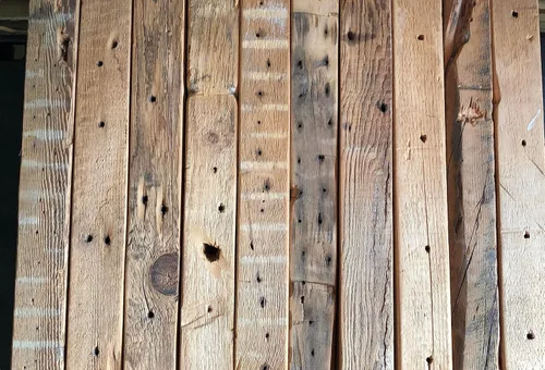 Vista 7 de Urban Legacy - Estantes de madera reciclada -flotantes o con soportes, artesanales Amish en el Condado de Lancaster, PA, juego de dos, genuinos