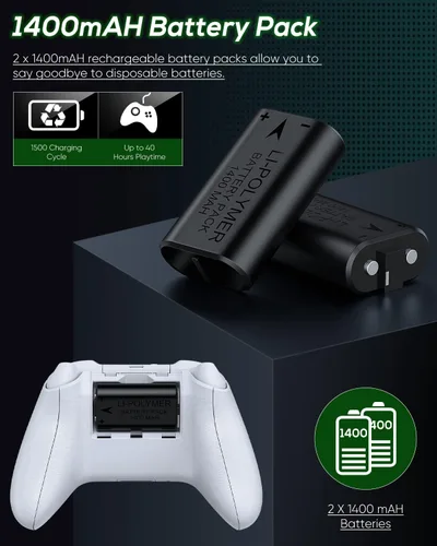 Vista 4 de Soporte de refrigeración y estación de carga para Xbox Series S con tira de luz RGB, cargador dual de controladores y ventilador enfriador