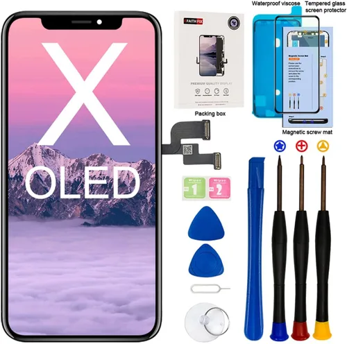 Vista 24 de EFAITHFIX para iPhone 11 Reemplazo de pantalla COF de 6.1 pulgadas, marco de pantalla LCD, ensamblaje de pantalla táctil 3D, digitalizador