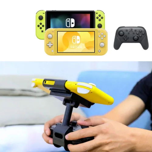Vista 5 de J&TOP Adjustable Mount Clip for Switch Official Pro Controller, The Original Pro Controller Clip Mount Compatible with Nintendo SwitchOLED Lite