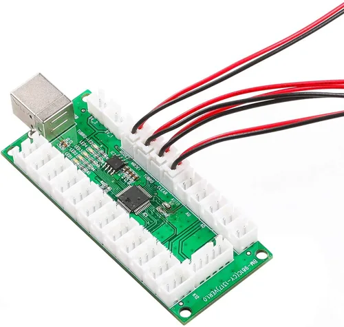 Vista 3 de 20 unidslote 2 Pin Arcade Button Cables Terminales Tamaño 0.110'' (0.110 in) Compatible con codificador USB Arcade Zero Delay SANWA Arcade