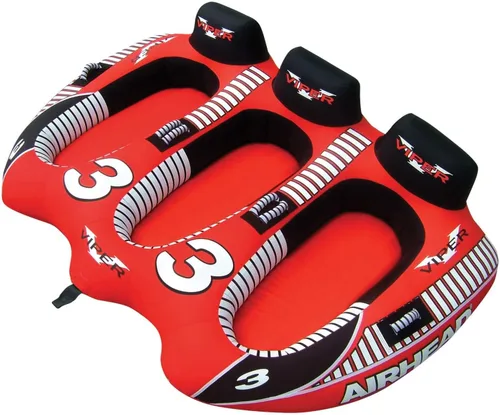 Vista 6 de Airhead Viper Remolque 1-3 modelos de jinete, tubo para navegación y deportes acuáticos, cubierta de nailon completa resistente