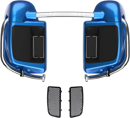 Vista 39 de Kits de calentadores de piernas con ventilación y combinación de color con guantera para Harley Davidson Touring Street Road King Glide FLTR 2014