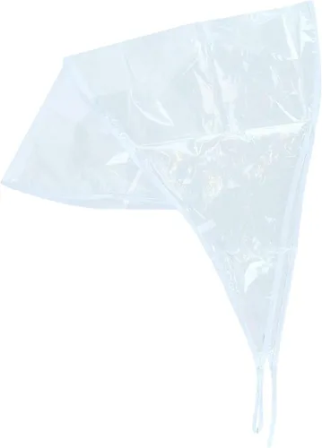 Vista 3 de CTM® - Gorro de lluvia de plástico para mujer, transparente