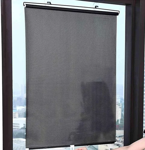 Vista 8 de Persianas enrollables opacas con protección solar, sin taladrar, cortinas enrollables para ventanas, pantallas de privacidad, persianas retráctiles